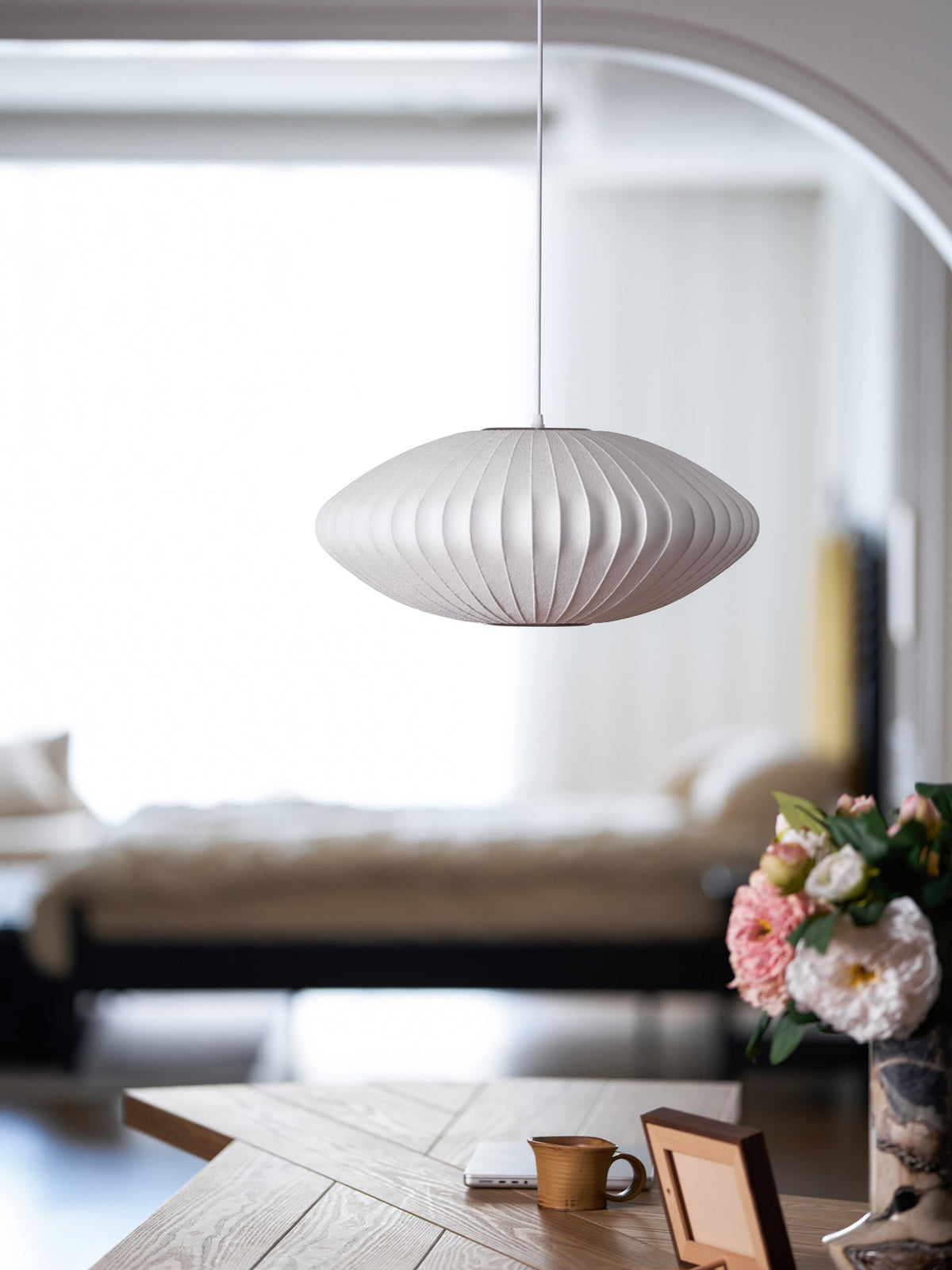Nebula Bubble Mulberry Silk Pendant Lamp