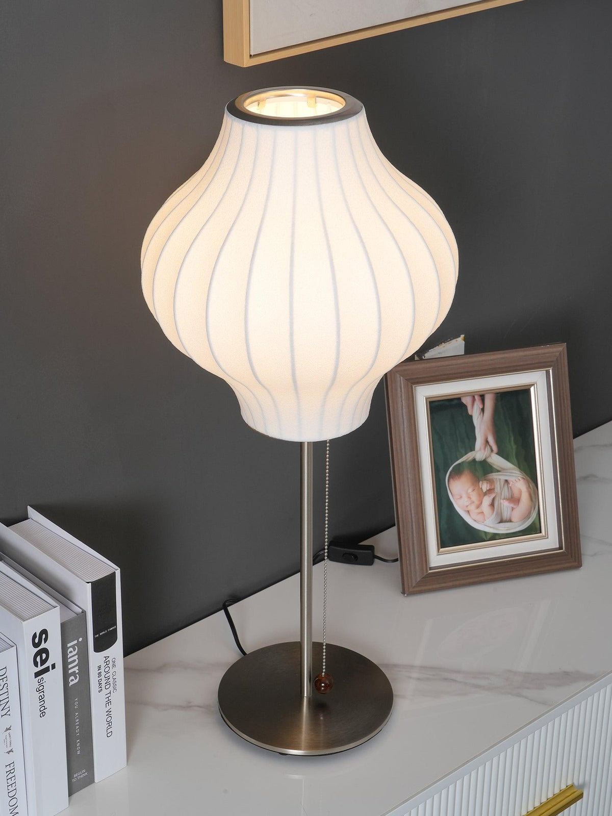 Solisive Steel Artistic Table Lamp