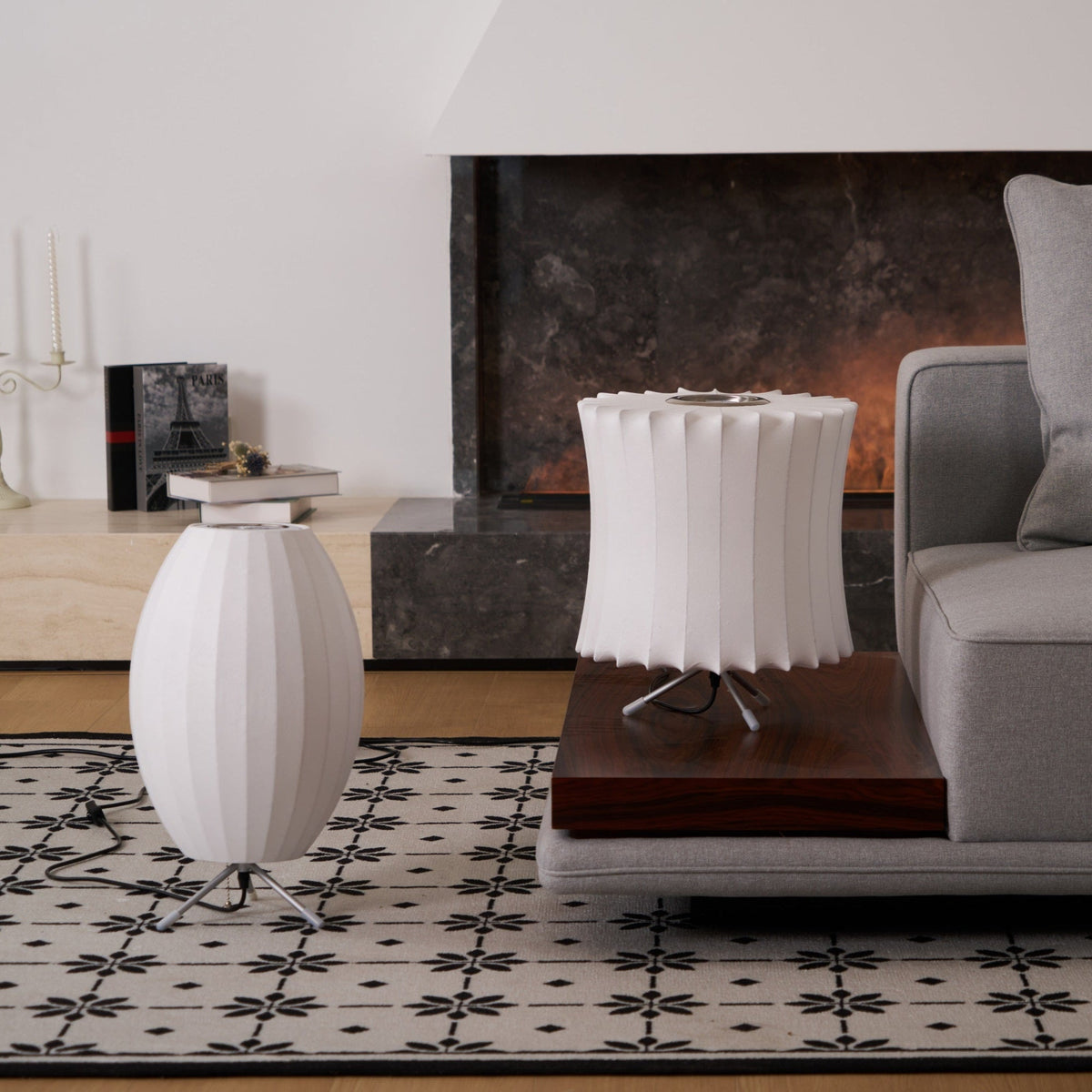 Rostix Steel Minimalist Table Lamp