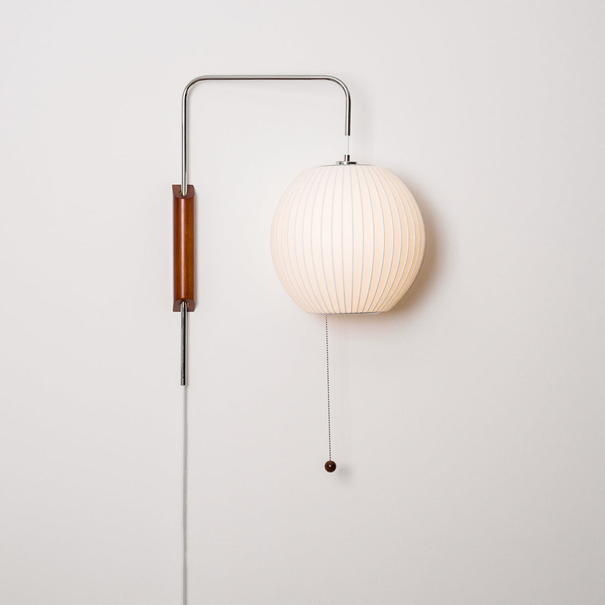 Hugo Wall Sconce Walnut Ball