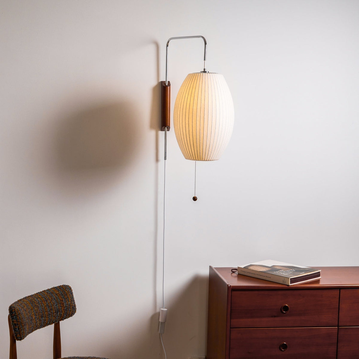 Hugo Wall Sconce Walnut Ball