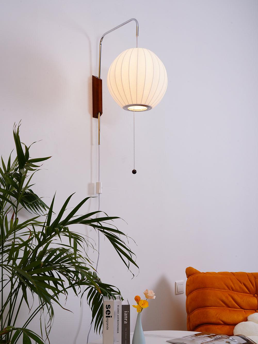 Hugo Wall Sconce Walnut Ball