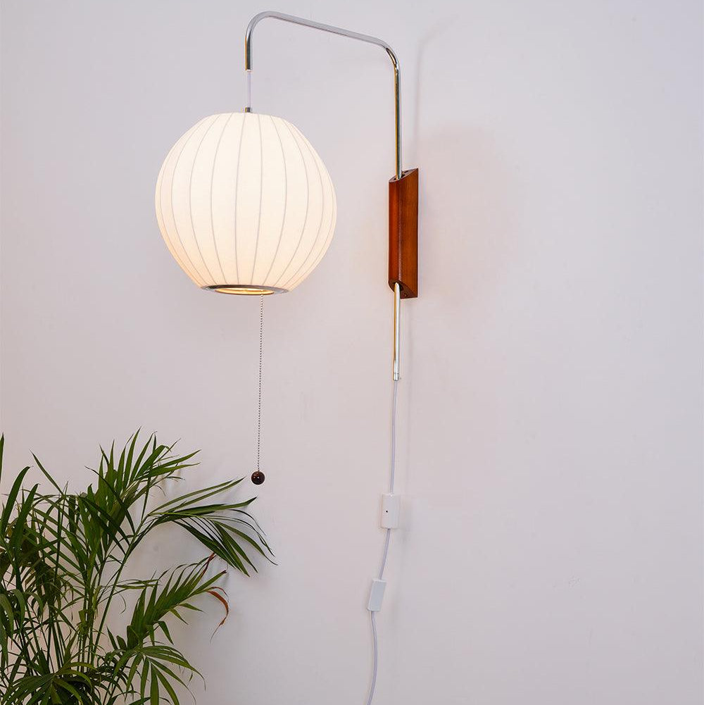 Hugo Wall Sconce Walnut Ball