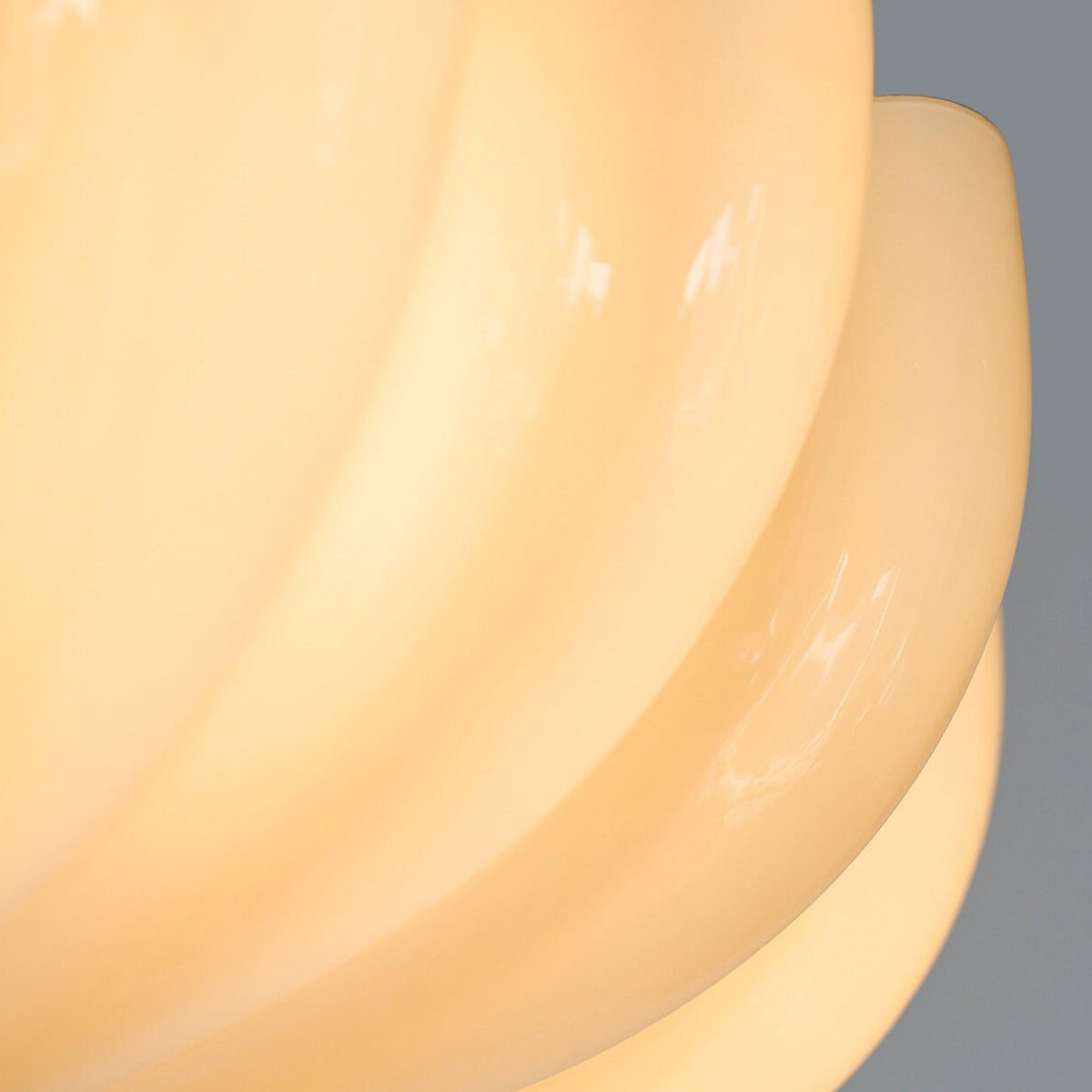 Glenwick Scalloped Wood Flush Mount