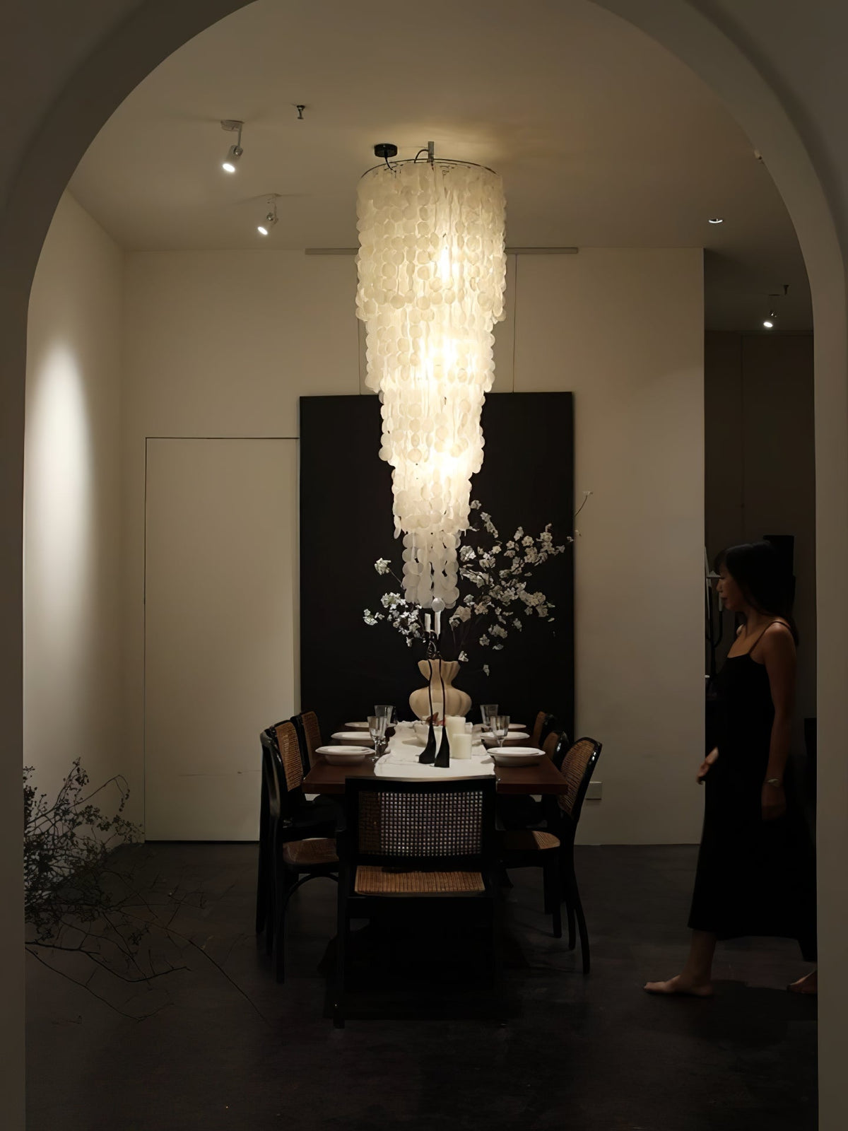 Eloryra Cascading Shell  Chandelier