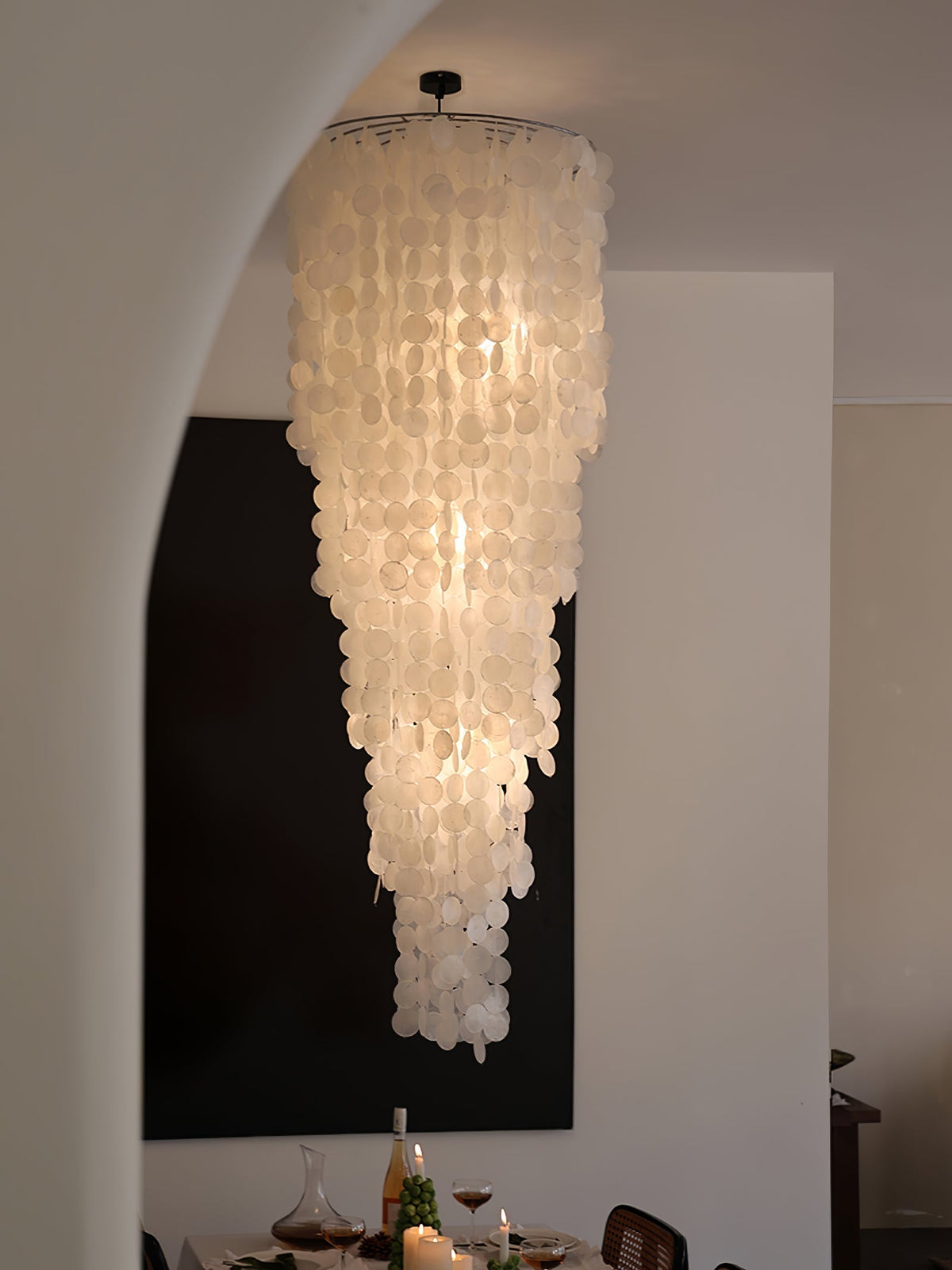 Eloryra Cascading Shell  Chandelier