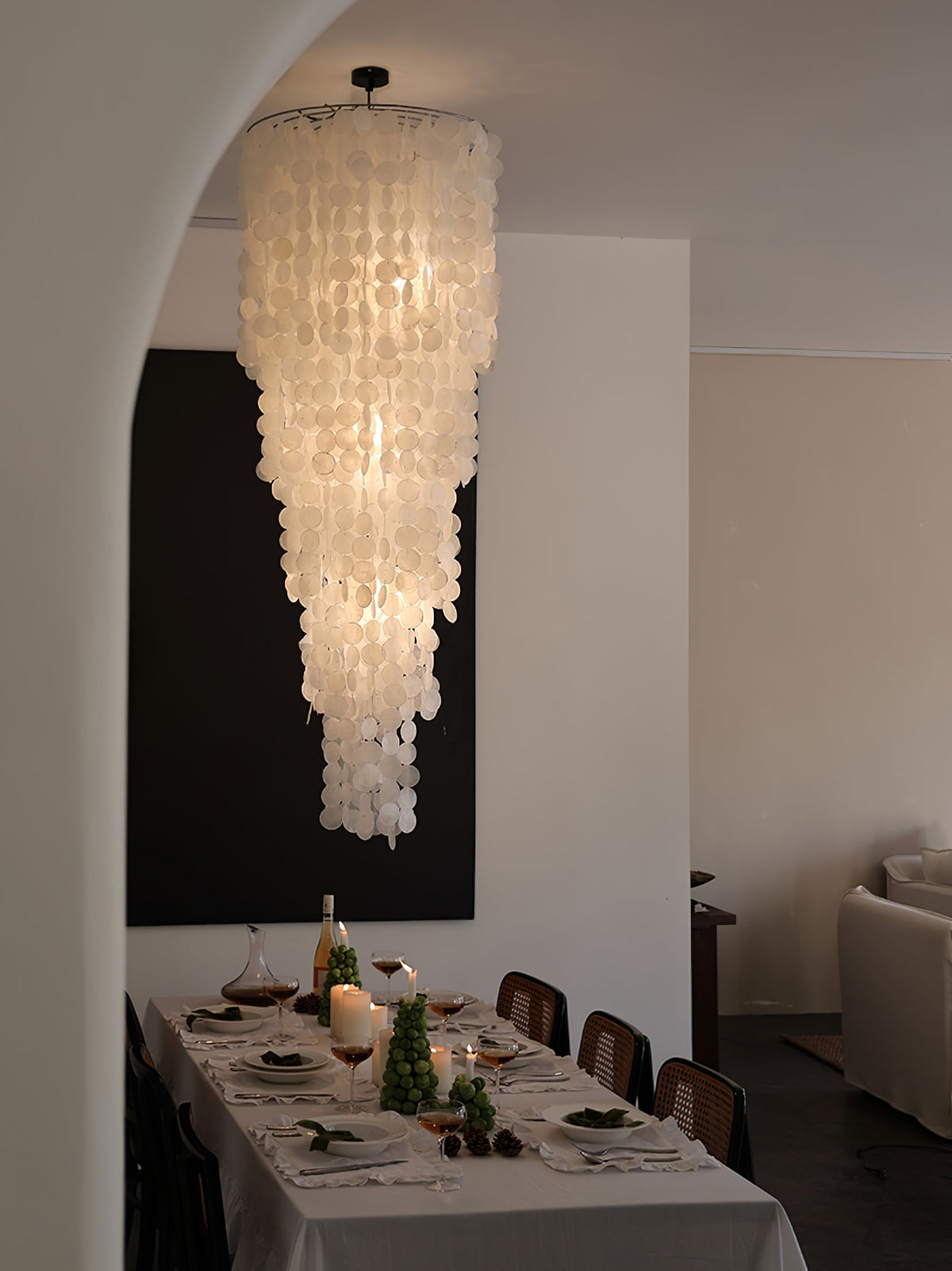 Eloryra Cascading Shell  Chandelier