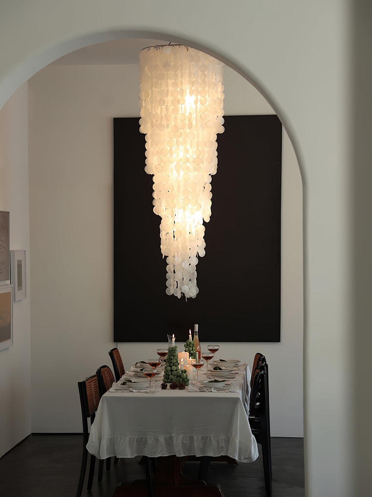 Eloryra Cascading Shell  Chandelier