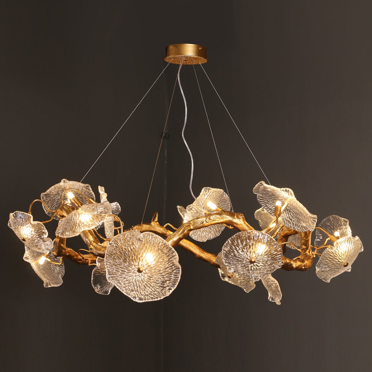 Avenhurst Lotus Glass Chandelier