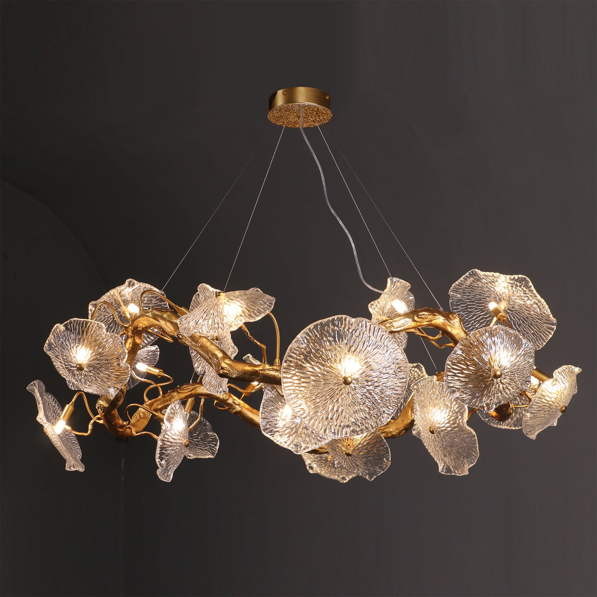 Avenhurst Lotus Glass Chandelier