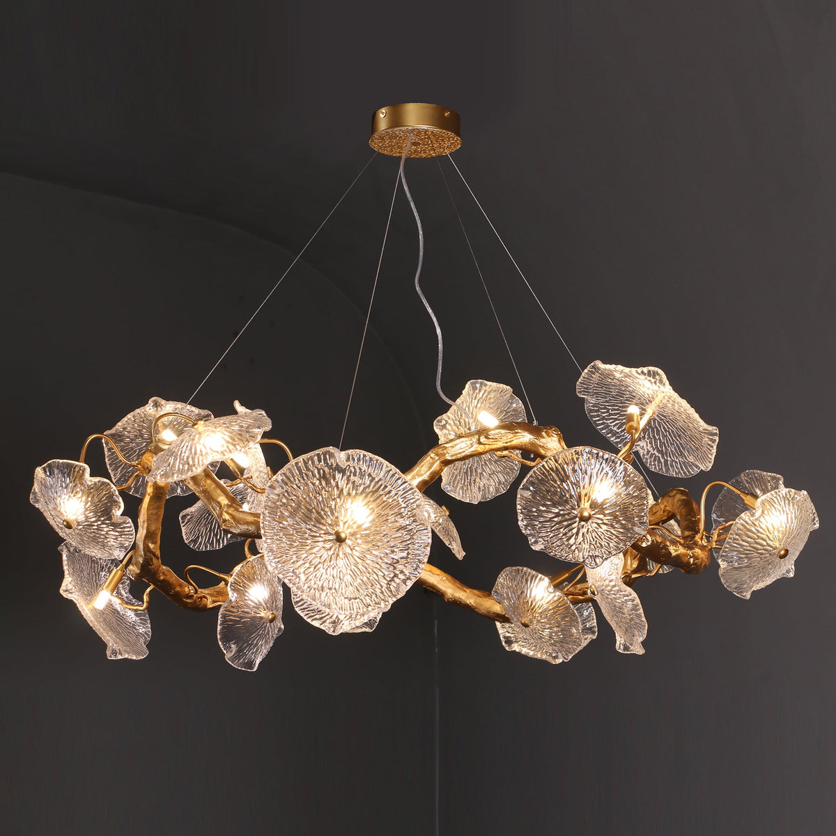 Avenhurst Lotus Glass Chandelier