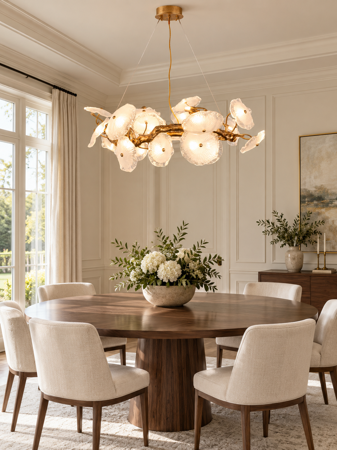 Avenhurst Lotus Glass Chandelier