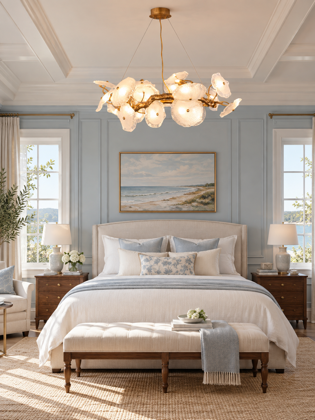 Avenhurst Lotus Glass Chandelier