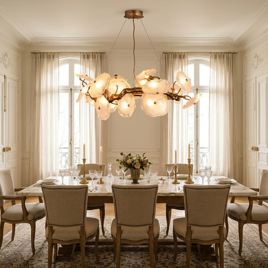 Avenhurst Lotus Glass Chandelier