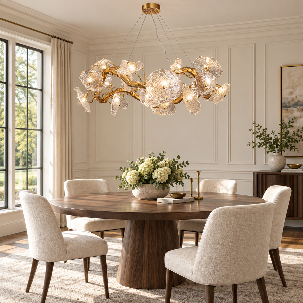 Avenhurst Lotus Glass Chandelier