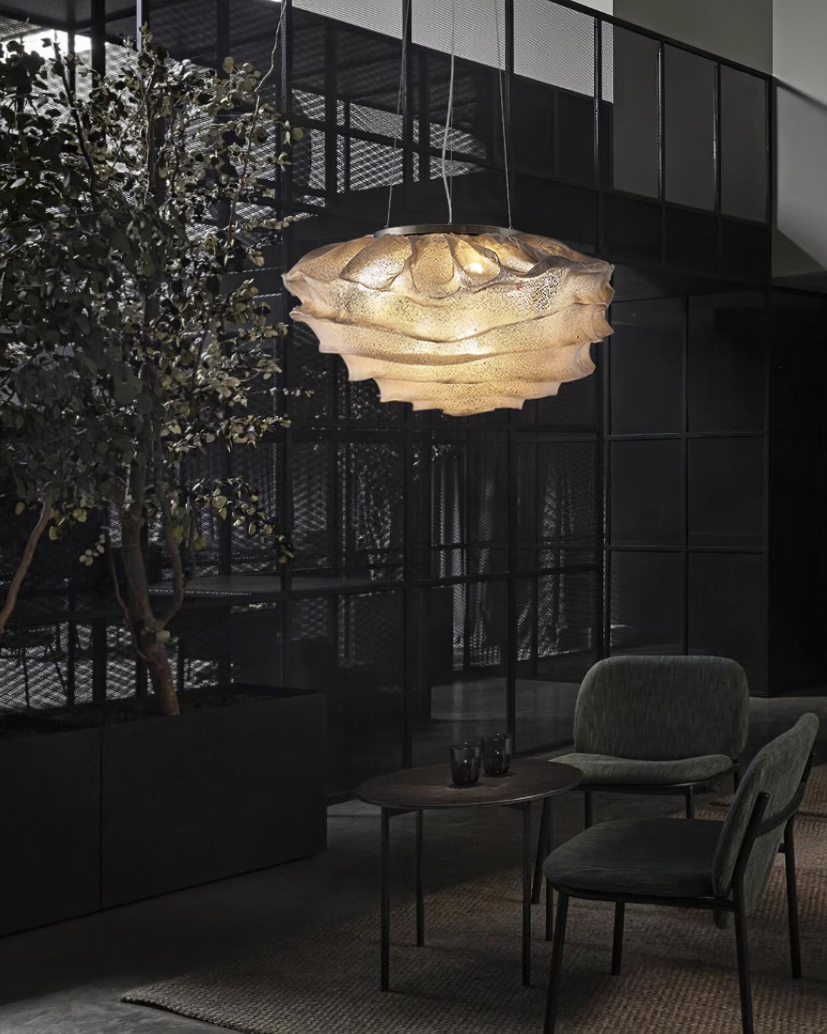 Wavern Steel Artistic Pendant Light