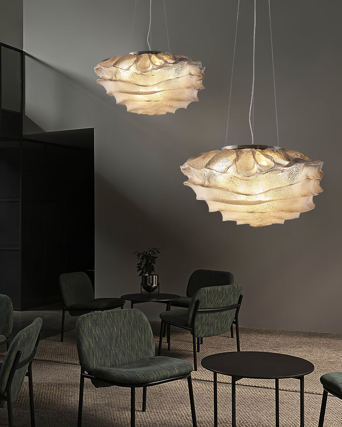 Wavern Steel Artistic Pendant Light