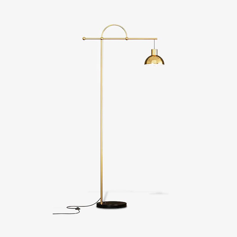 Usilil Art Deco Brass Floor Lamp