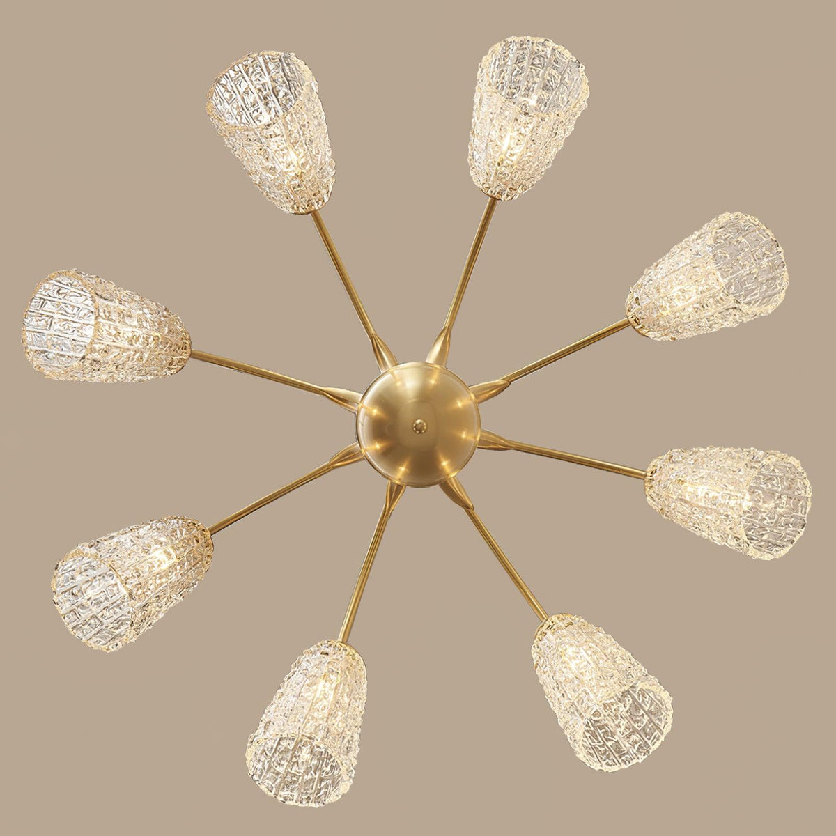 Celiella Vintage Glass Chandelier