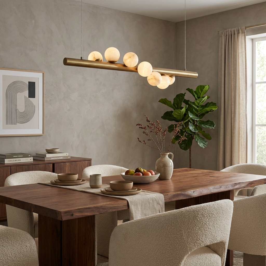 Isenford Alabaster Bar Pendant Lamp