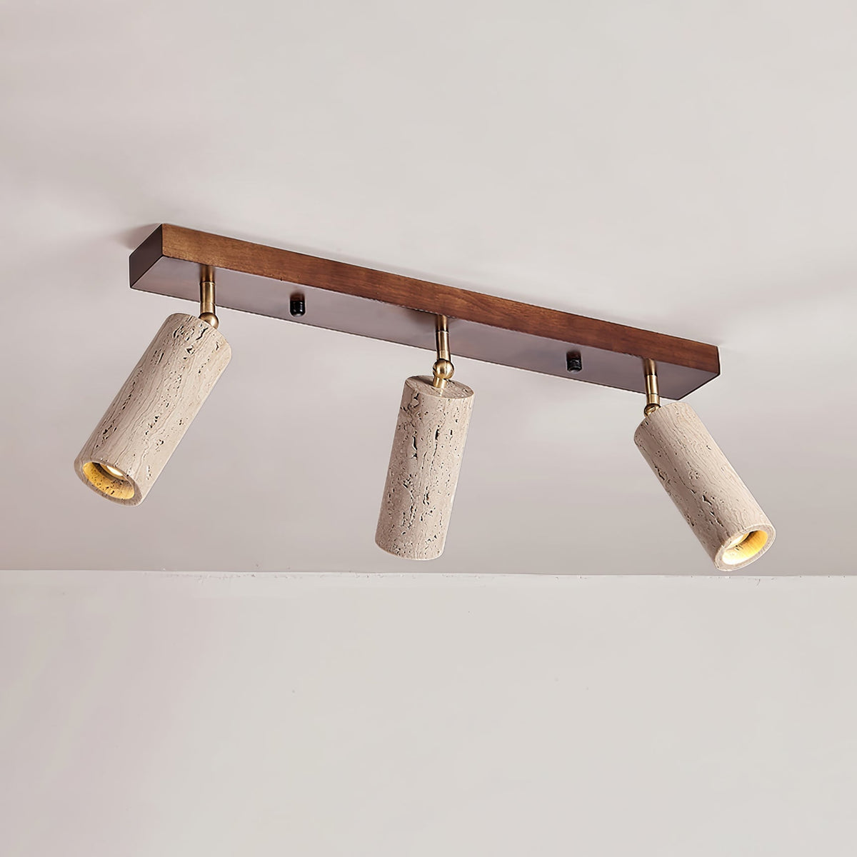 Tavalette Multi-Cylinder Travertine Track Light