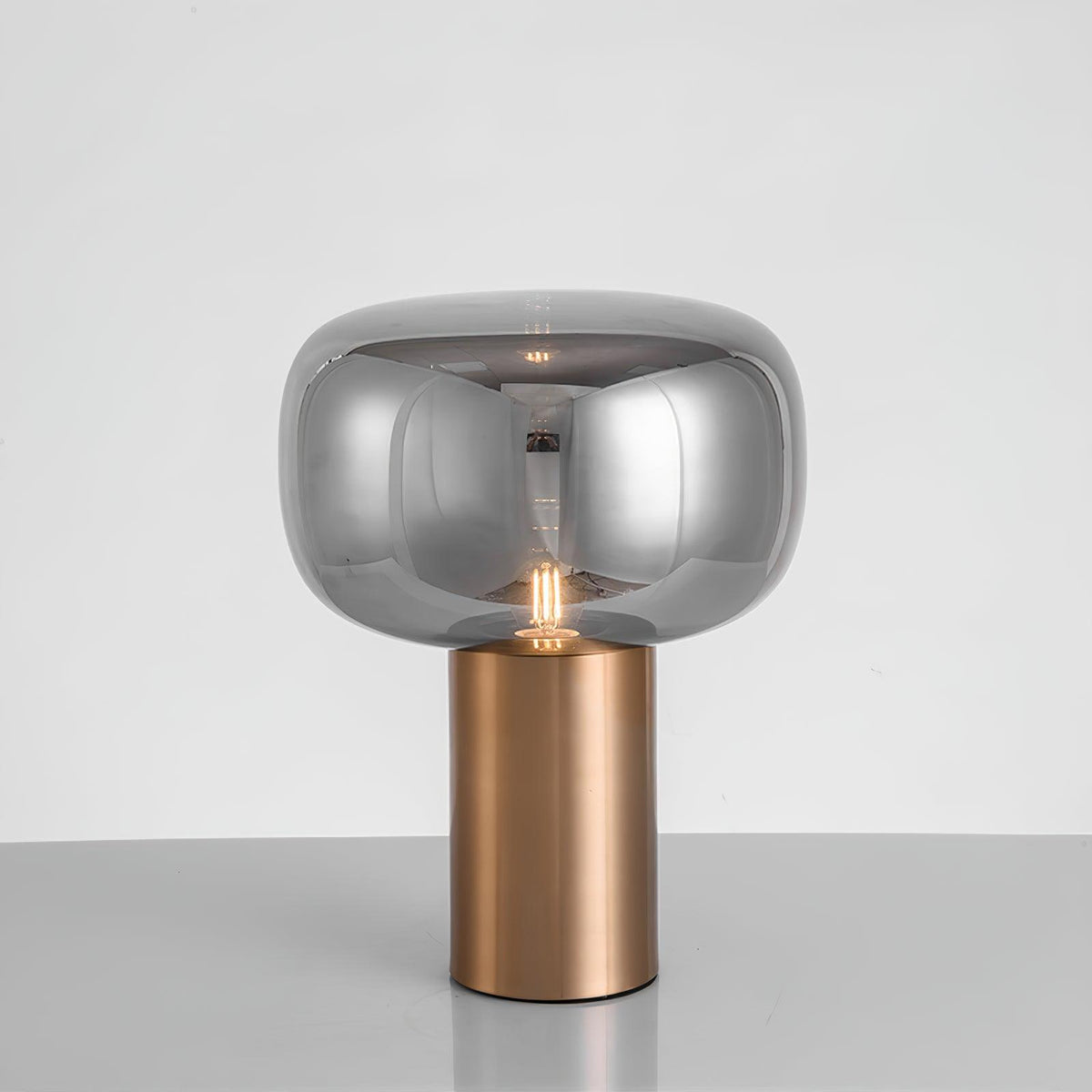 Teloz Glass Industrial Table Lamp