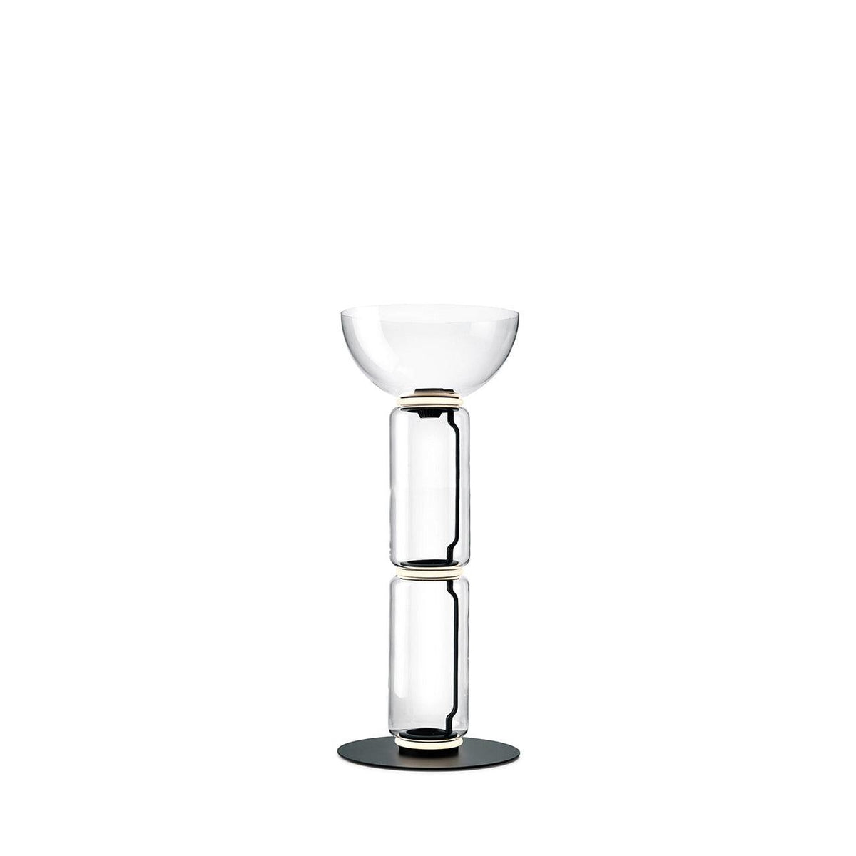 Cyrilys Floor Lamp Bamboo Glass