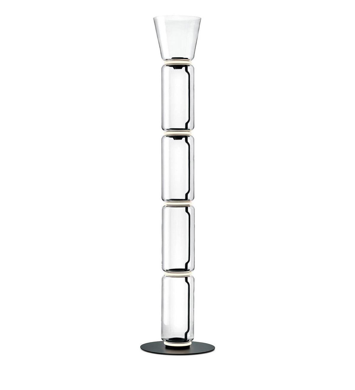 Cyrilys Floor Lamp Bamboo Glass