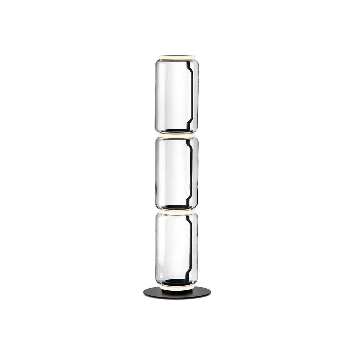 Cyrilys Floor Lamp Bamboo Glass