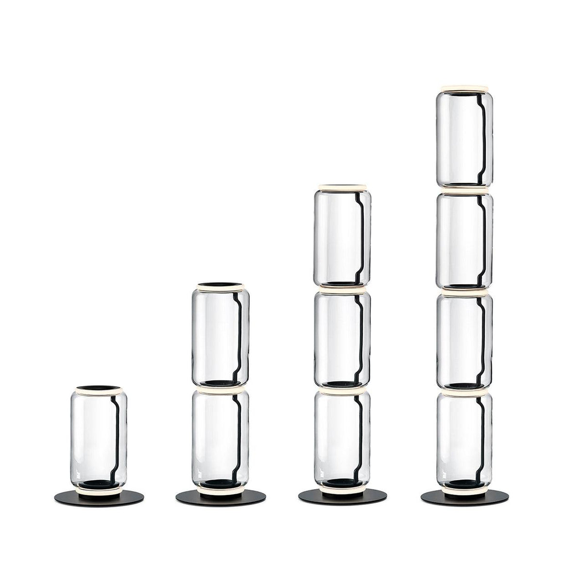 Cyrilys Floor Lamp Bamboo Glass