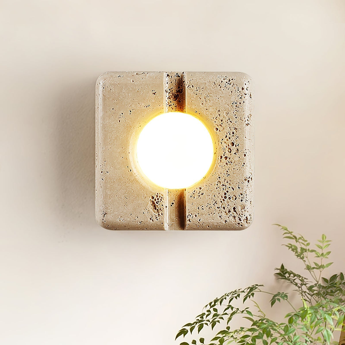 Valaora Travertine Wall Light