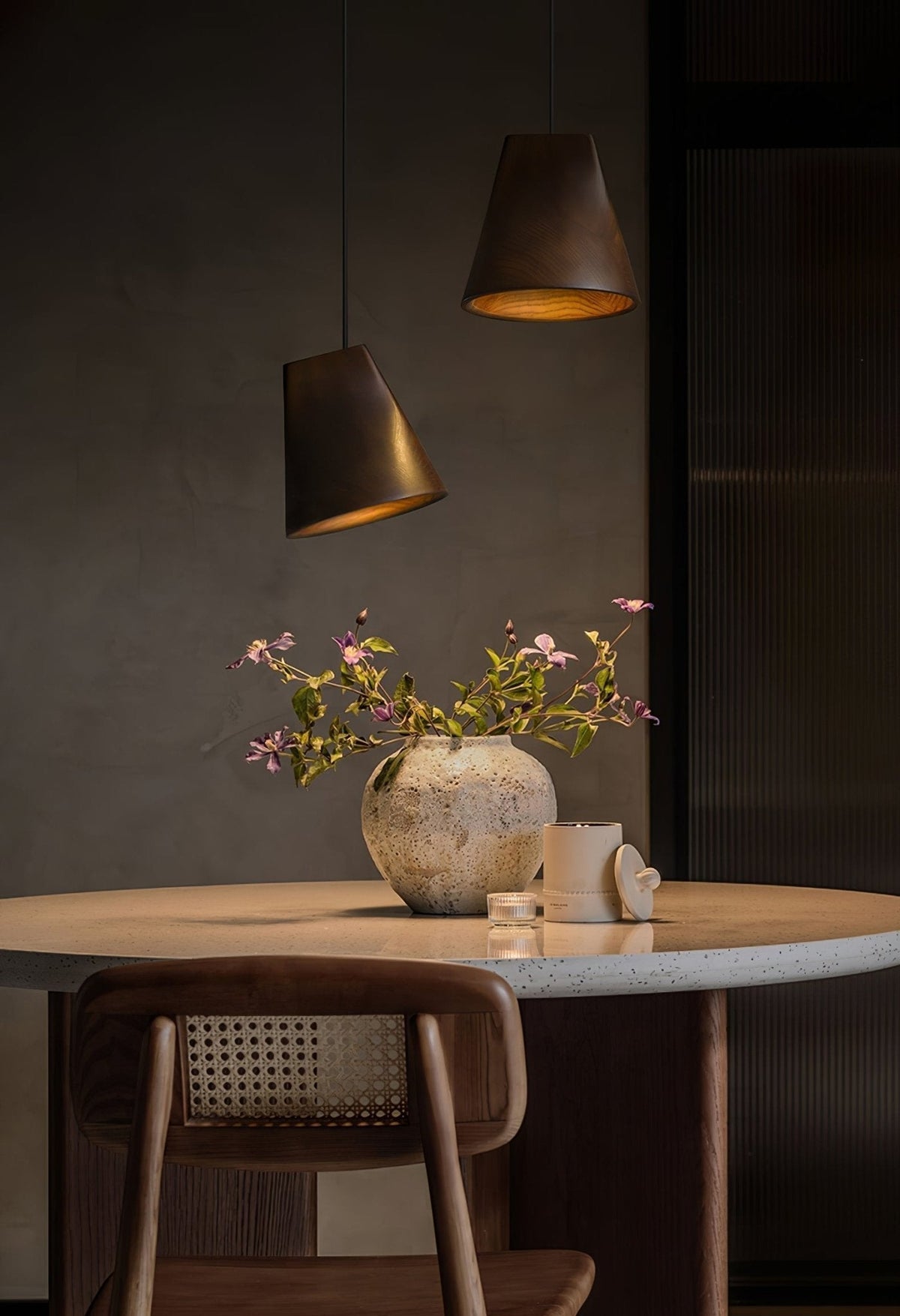 Sylorena Rustic Wood Pendant Light