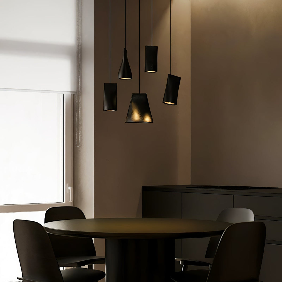 Sylorena Rustic Wood Pendant Light