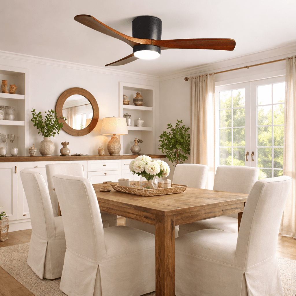 Kozia Wooden Ceiling Fan Light