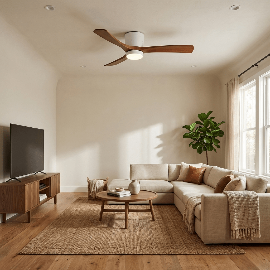 Kozia Wooden Ceiling Fan Light