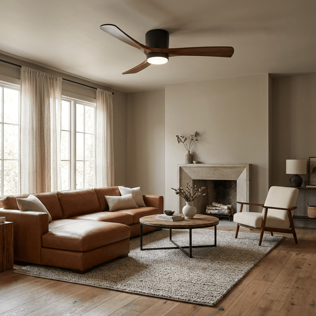 Kozia Wooden Ceiling Fan Light