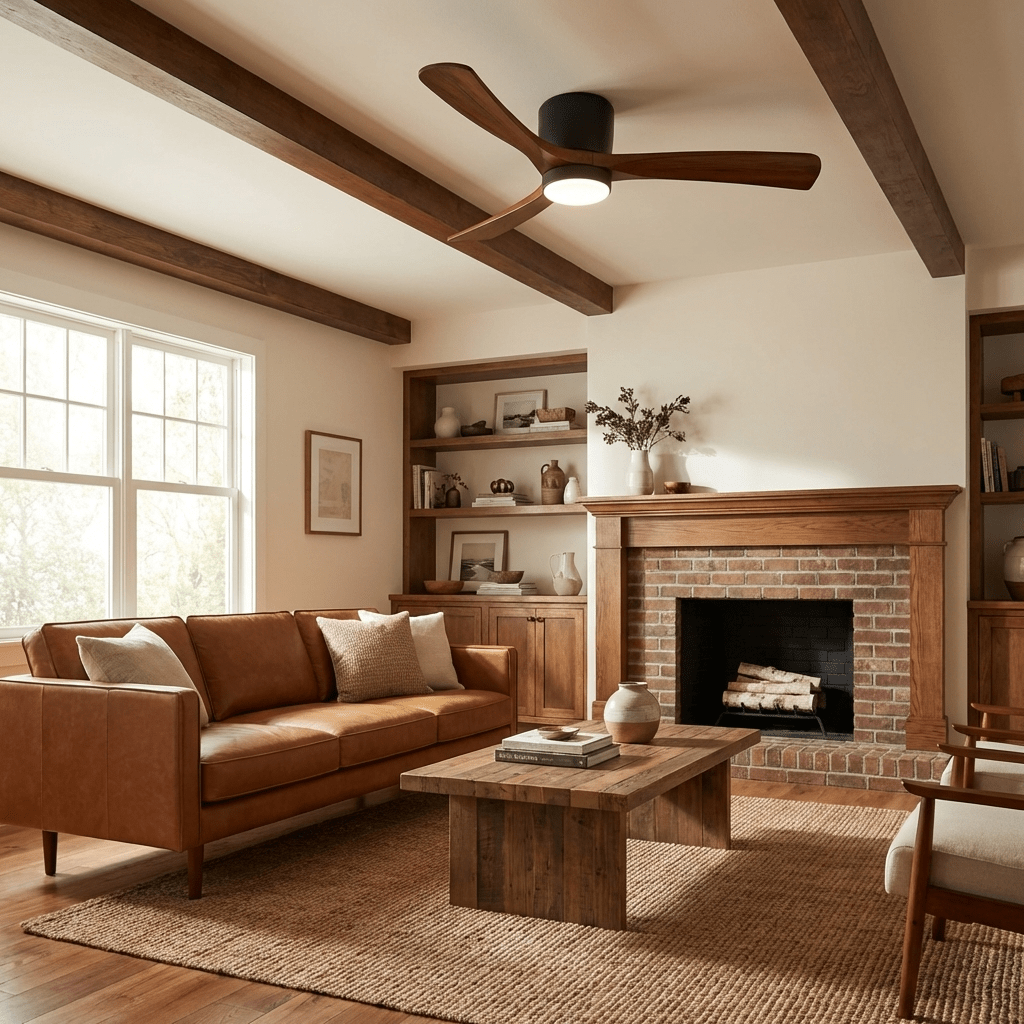 Kozia Wooden Ceiling Fan Light