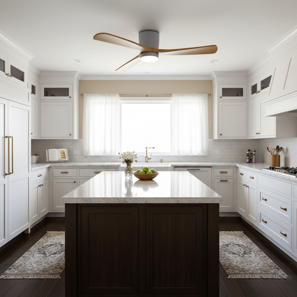 Kozia Wooden Ceiling Fan Light