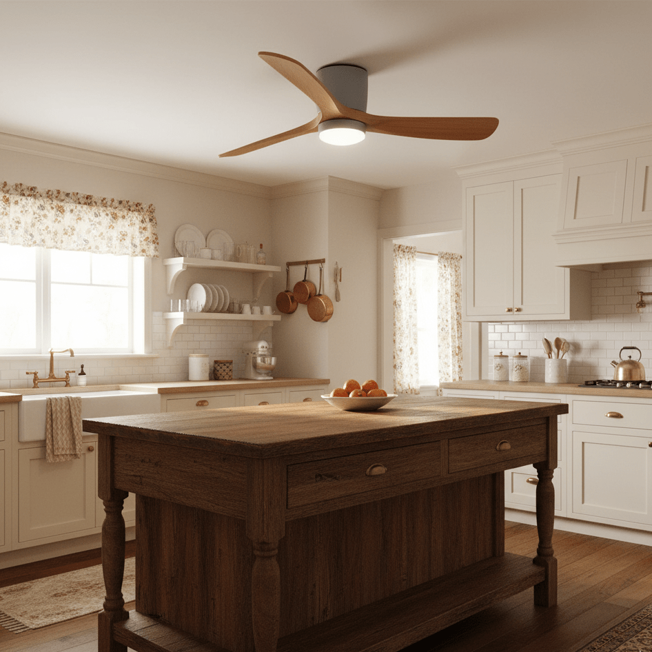 Kozia Wooden Ceiling Fan Light
