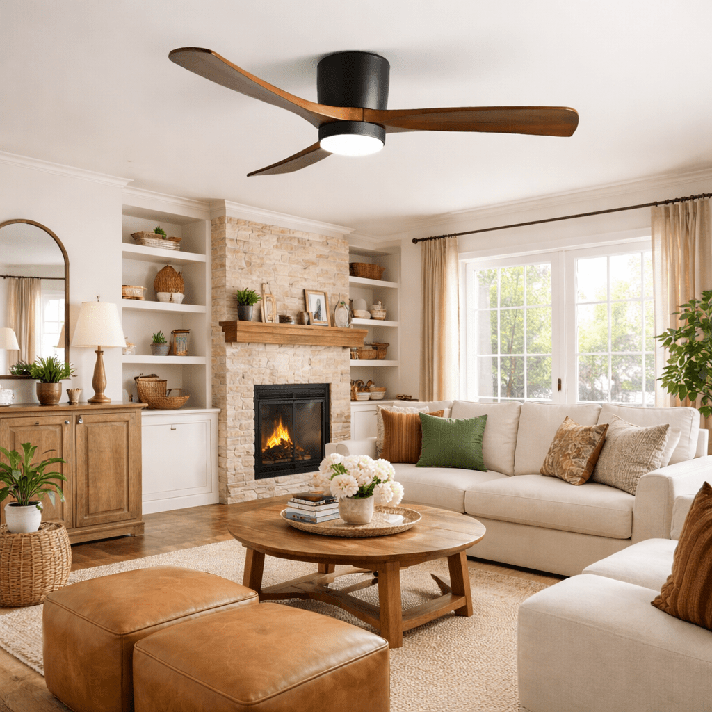Kozia Wooden Ceiling Fan Light