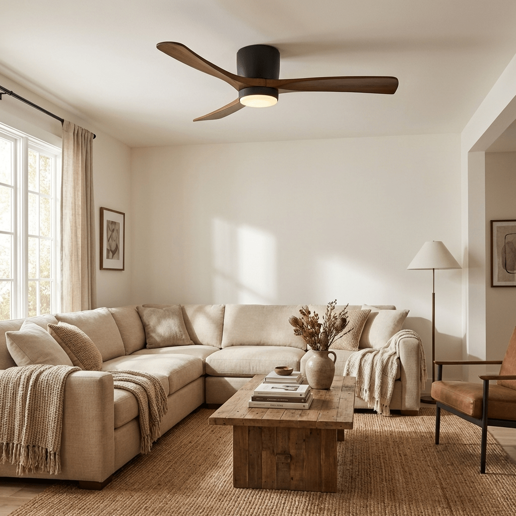 Kozia Wooden Ceiling Fan Light