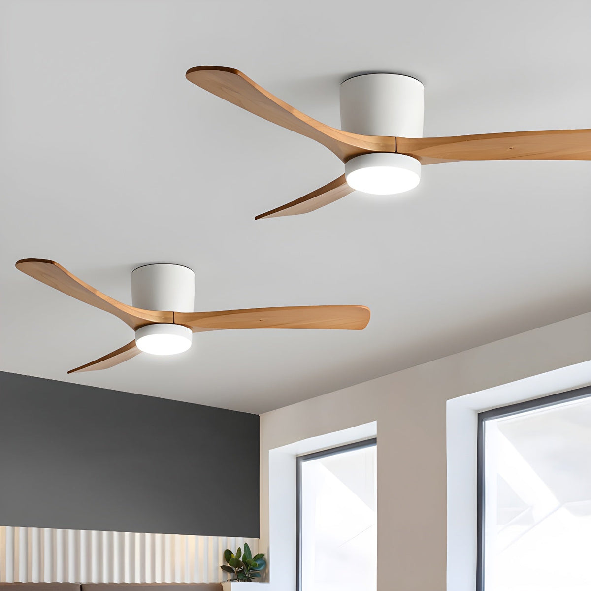 Kozia Wooden Ceiling Fan Light