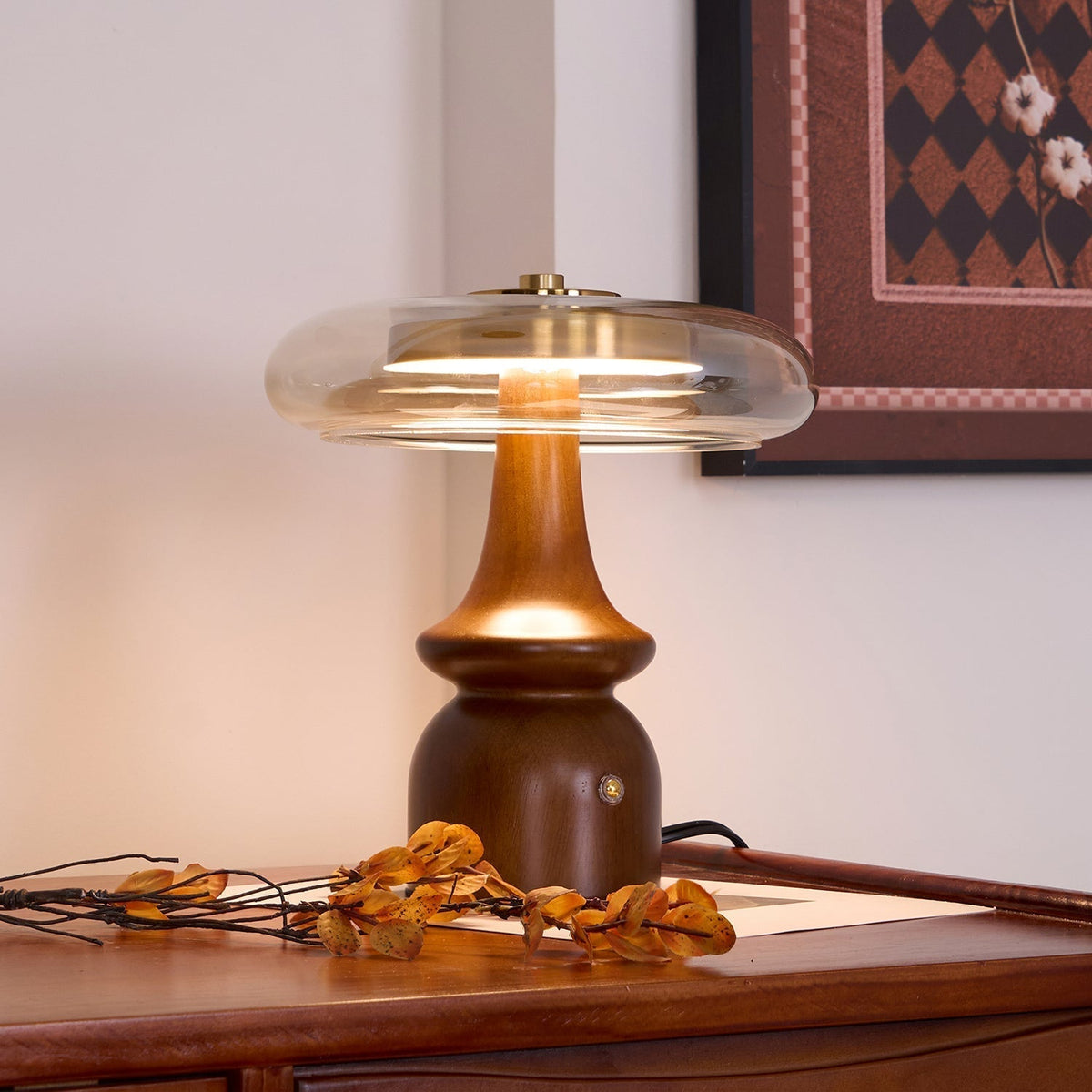 Moro Retro Wood Table Lamp