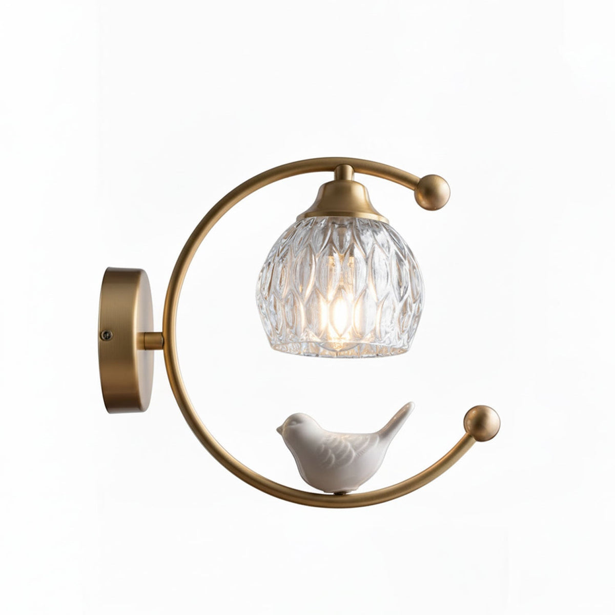 Felix Linearo Artistic Ceramic Bird Wall Lamp
