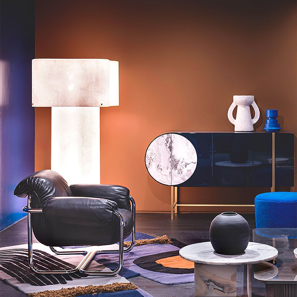 Loneo Minimalist FRP Floor Lamp