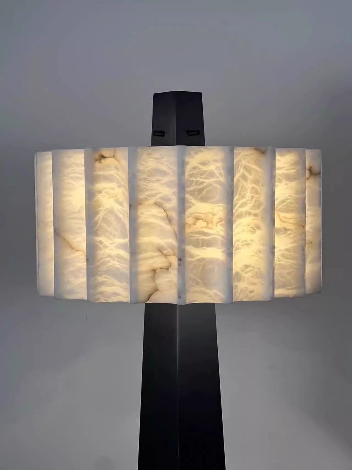 Wolve Alabaster Obelisk Floor Lamp