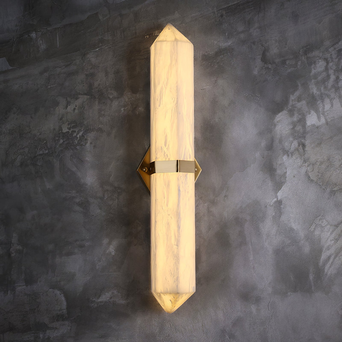 Albiaya Wall Light Alabaster Brass for Bedroom