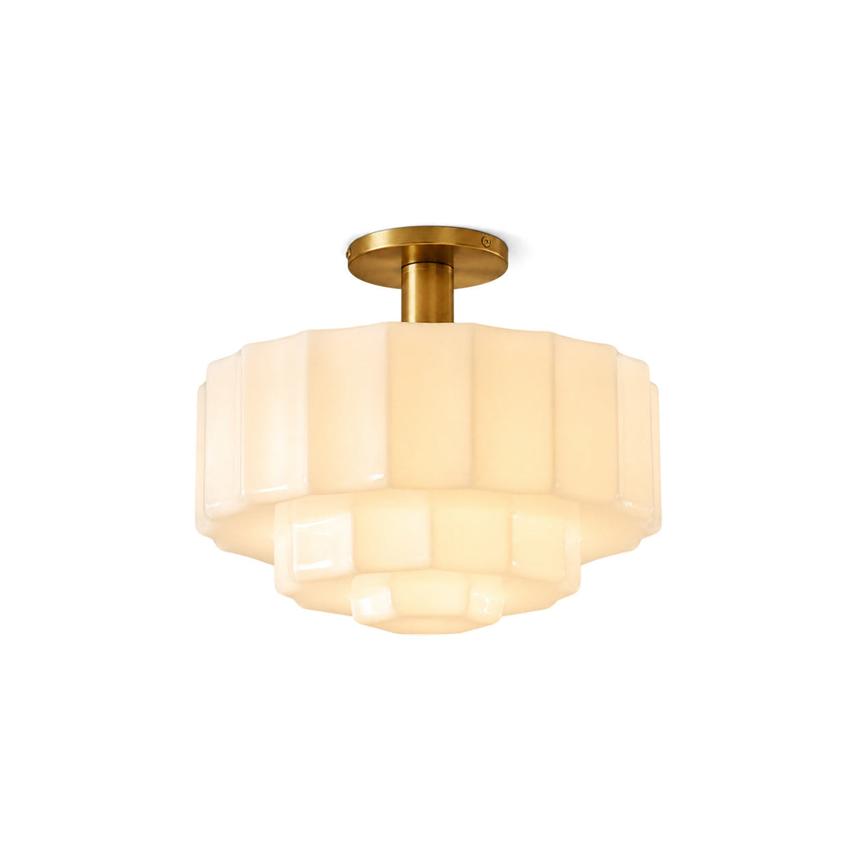 Sableton Tiered Opal Flush Mount