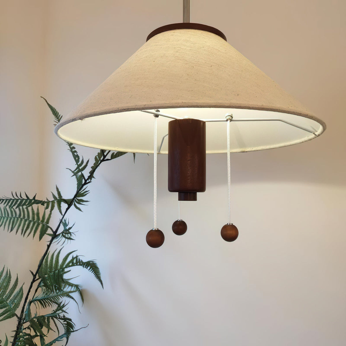 Zathee Nordic Art  Classic Wood Fabric Pendant Lamp