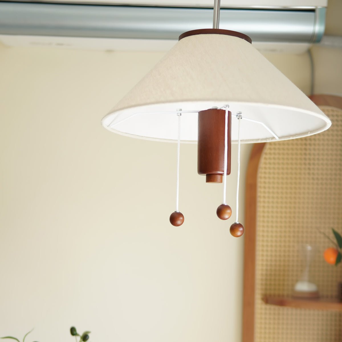 Zathee Nordic Art  Classic Wood Fabric Pendant Lamp
